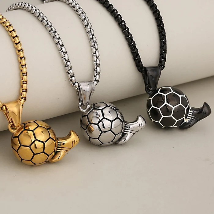 Football Soccer Necklace for Men Boys