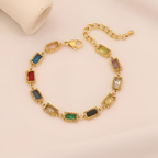 Spring Exotic Colorful Water Drop Bracelet