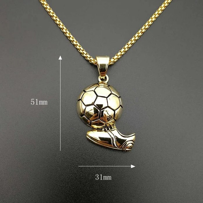 Football Soccer Necklace Chain for Men Boys