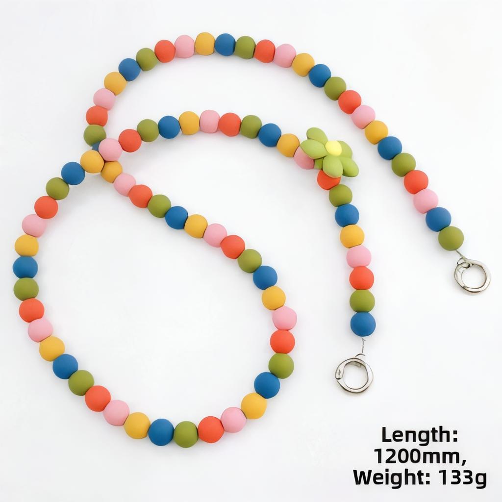 Handmade Beaded Phone Lanyard Crossbody Strap