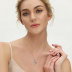 Sterling Silver Mother & Child Heart Pendant