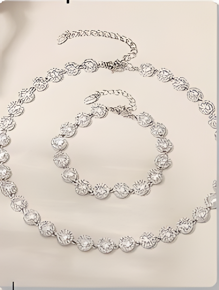 18K Gold Plated Luxury Circle & Heart Zircon Jewelry Set