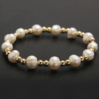 18K Gold Plated Stainless Steel Color Block Bracelet 
