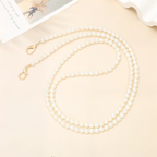 Luxury Faux Pearl Beaded Phone Lanyard Crossbody Strap for Women