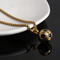 3D Soccer Ball Pendant Necklace Football Charm