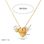 18K Gold Zirconia Heart Locket Necklace for Mom