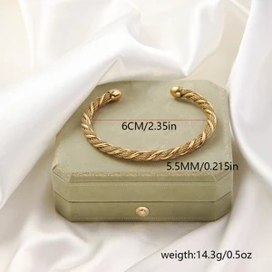 Casual Minimalist Solid Color Titanium Steel Bangle | Sleek Everyday Bracelet