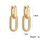 stunning geometric zircon earrings