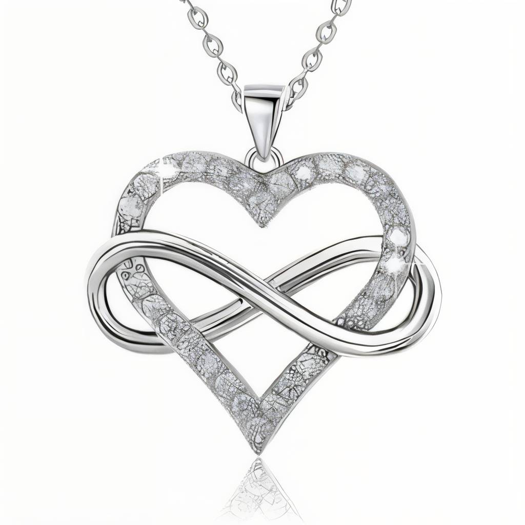 S925 Zirconia Infinity Heart Necklace
