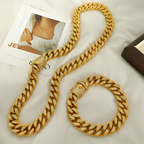 18K Gold Plated Elegant Minimalist Zircon Bracelet & Necklace Set