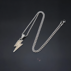 Hip Hop Lightning Bolt Rhinestone Chain