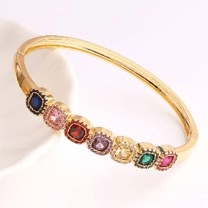minimalist zircon bracelet for women