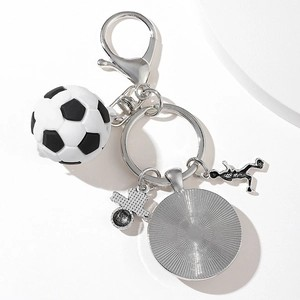 Soccer Mom Ball Player USA Italy Flag Keyring Gift