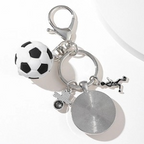 Soccer Mom Ball Player USA Italy Flag Keyring Gift