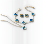 Gold Plated Women’s Flower Jewelry Set