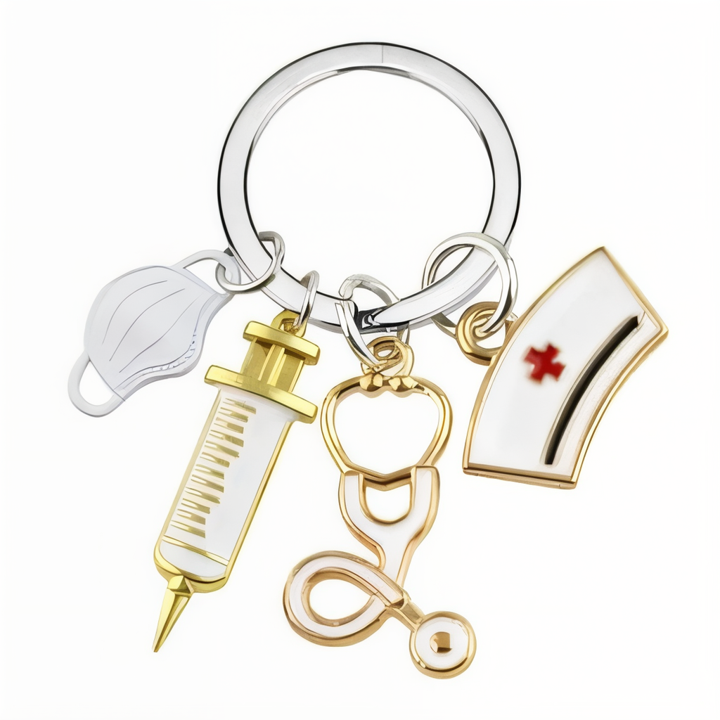 Stethoscope RN Nurse Heart Gift Charm
