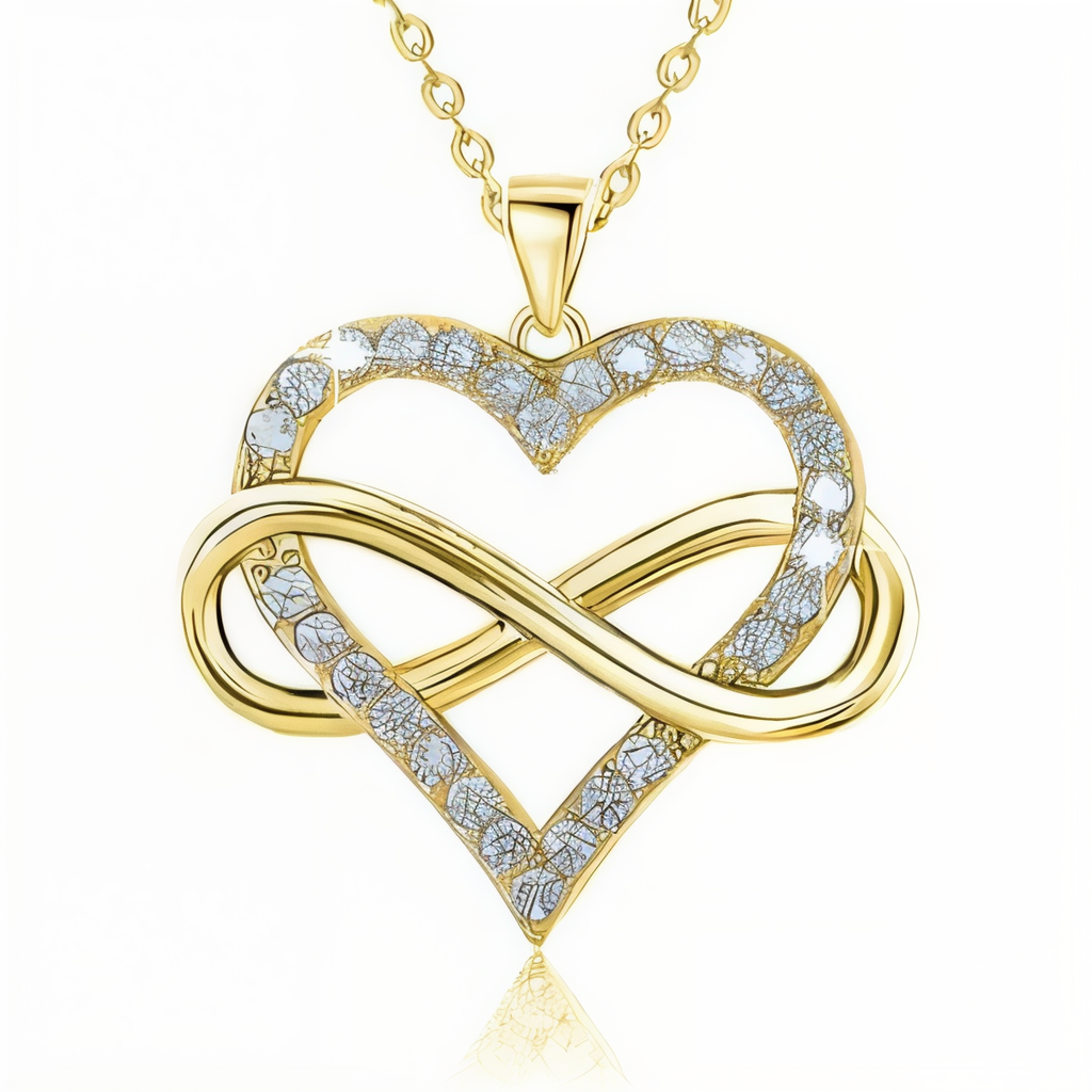 S925 Zirconia Infinity Heart Necklace