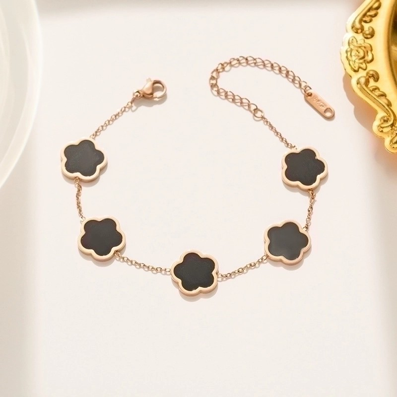 18K Gold Plated Elegant Luxury Women’s Rose Geometric Bracelet Jewelry