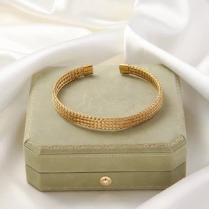 Casual Minimalist Solid Color Titanium Steel Bangle | Sleek Everyday Bracelet