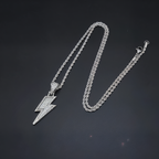 Hip Hop Lightning Bolt Rhinestone Chain