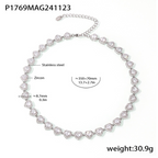 18K Gold Plated Luxury Circle & Heart Zircon Jewelry Set