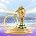 2026 World Cup Soccer Trophy Keychain
