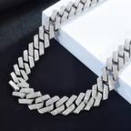 Luxury 3 Row Rhinestone Cuban Link Chain | Iced Out Zirconia Hip Hop Necklace for Men & Women