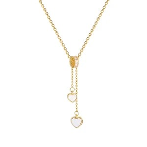 Sweet Heart Shell Pendant Necklace 