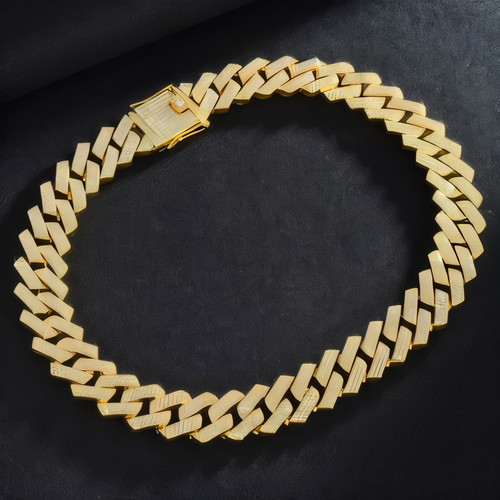 Luxury 3 Row Rhinestone Cuban Link Chain | Iced Out Zirconia Hip Hop Necklace for Men & Women