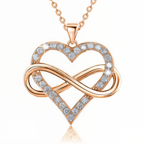 S925 Zirconia Infinity Heart Necklace