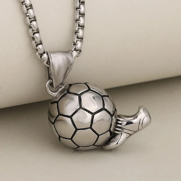 Football Soccer Necklace for Men Boys