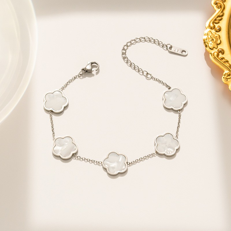 18K Gold Plated Elegant Luxury Women’s Rose Geometric Bracelet Jewelry