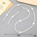 Luxury Faux Pearl Beaded Phone Lanyard Crossbody Strap for Women