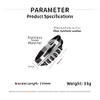 Men's Multi-Layer Leather & Stainless Steel Bracelet