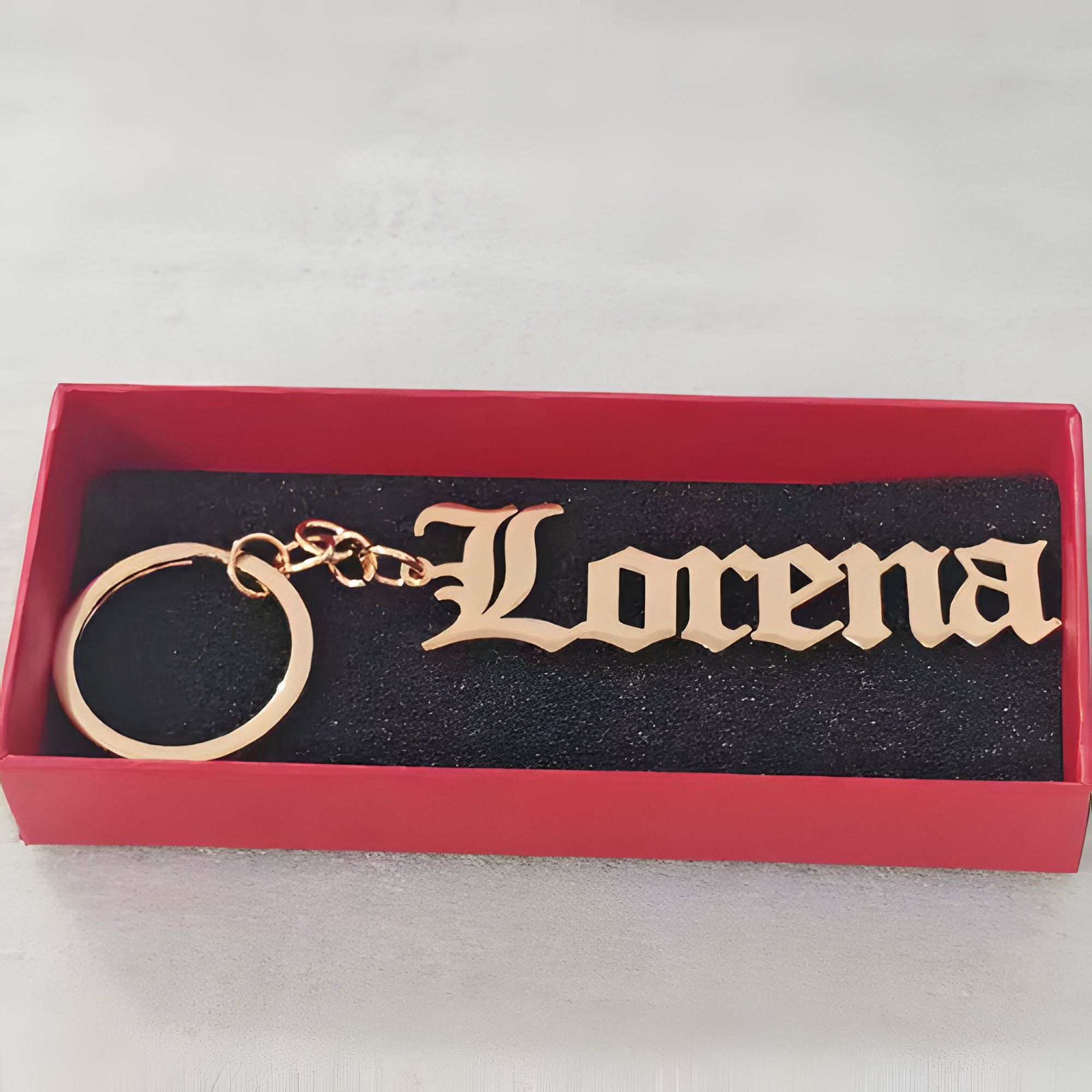 Custom Engraved Letter Key Ring Gift for Him, Her & Friends