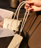 Luxury Faux Pearl Beaded Phone Lanyard Crossbody Strap