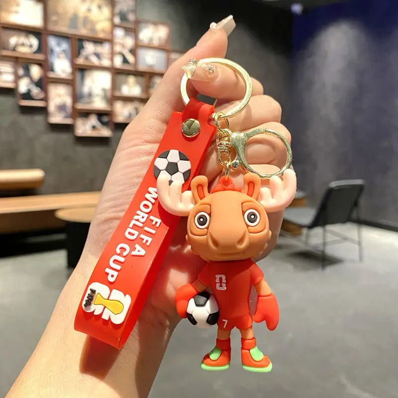 World Cup 2026 Mascot Soccer Keychain
