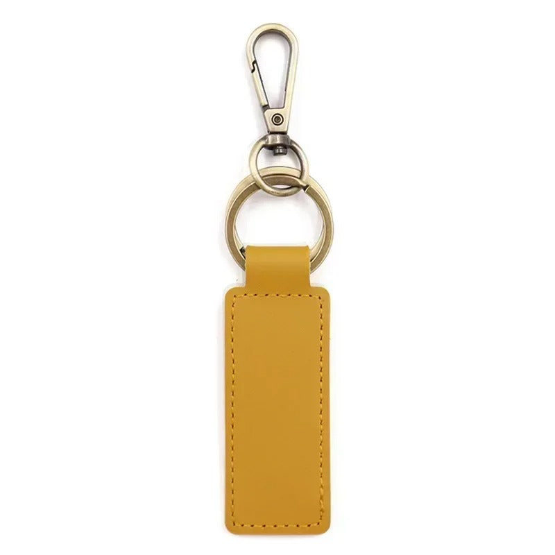 Laser Engraved Custom Leather Keychain