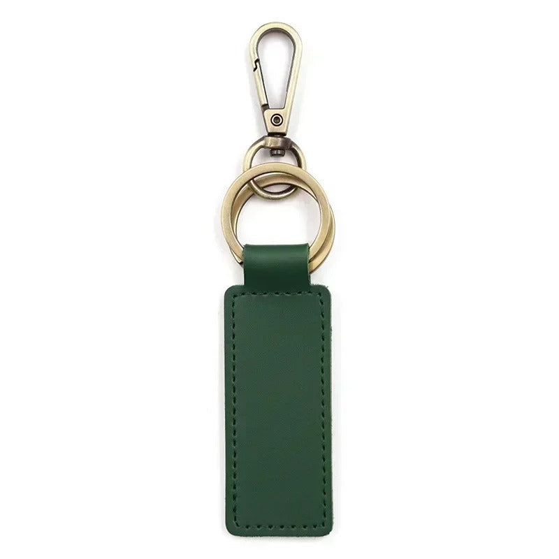 Laser Engraved Custom Leather Keychain