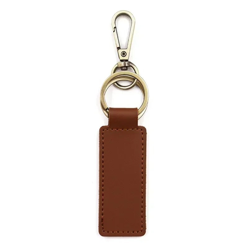 Laser Engraved Custom Leather Keychain