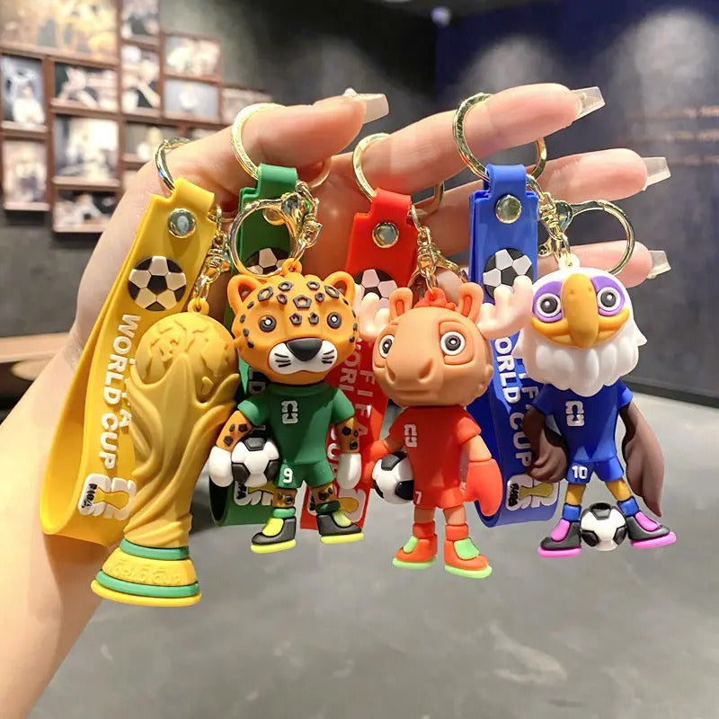 World Cup 2026 Mascot Soccer Keychain