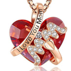 Luxury Heart Pendant Mother's Day Necklace Gift
