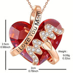 Luxury Heart Pendant Mother's Day Necklace Gift