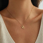 Custom Initials 2 Letter Stainless Steel Necklace Choker