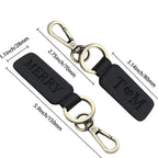 Laser Engraved Custom Leather Keychain