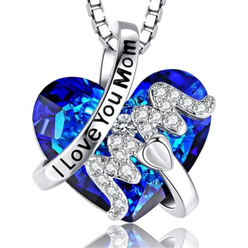 Luxury Heart Pendant Mother's Day Necklace Gift