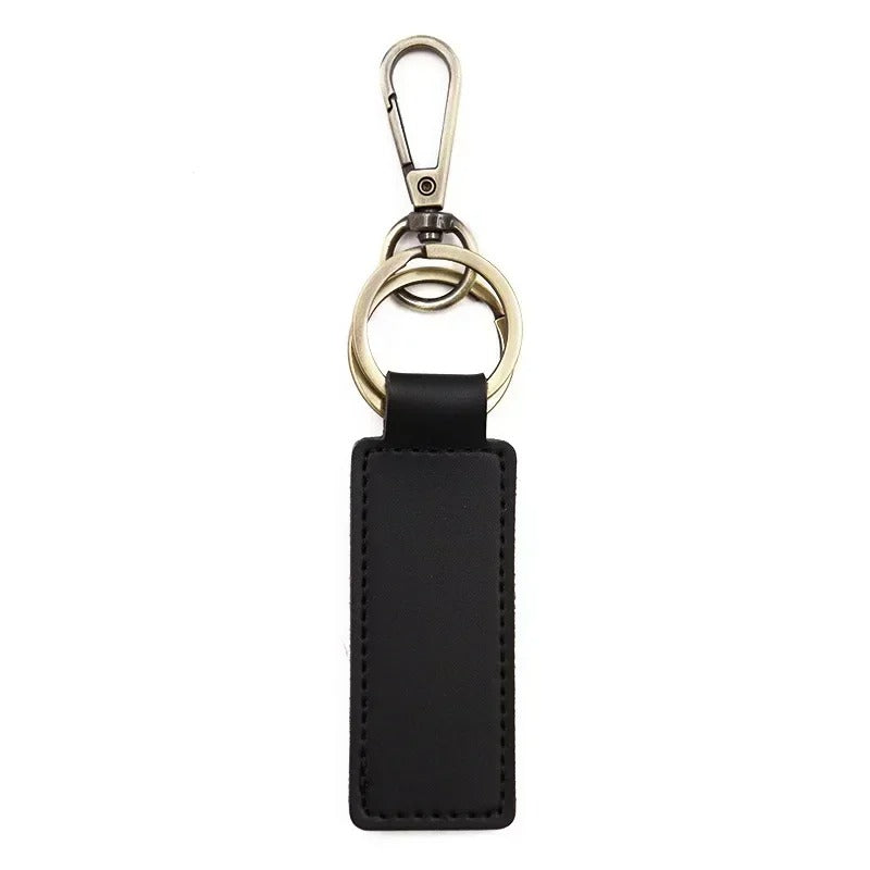 Laser Engraved Custom Leather Keychain