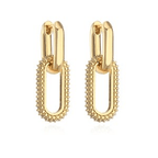 stunning geometric zircon earrings