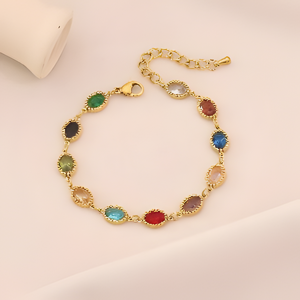Spring Exotic Colorful Water Drop Bracelet