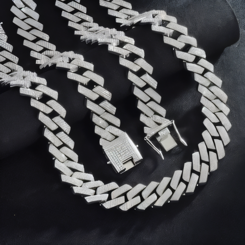 Luxury 3 Row Rhinestone Cuban Link Chain | Iced Out Zirconia Hip Hop Necklace for Men & Women